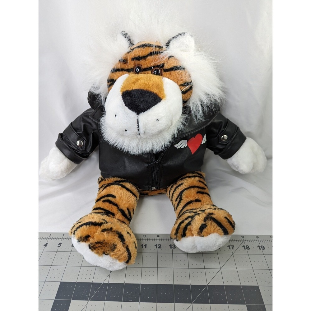 Dan Dee Tiger Plush Jacket Heart Wings 16 Inch‎ Stuffed Animal Toy